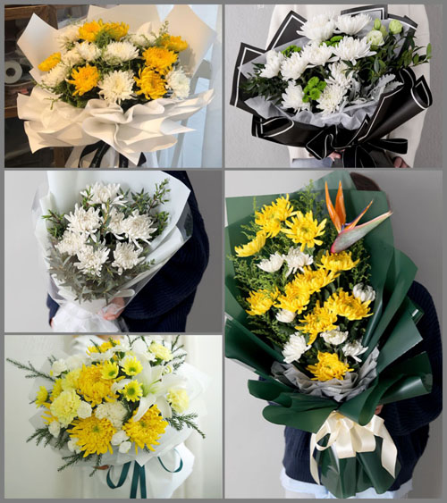 湖北黄冈市黄梅县芦柴湖办事处白事花束代送